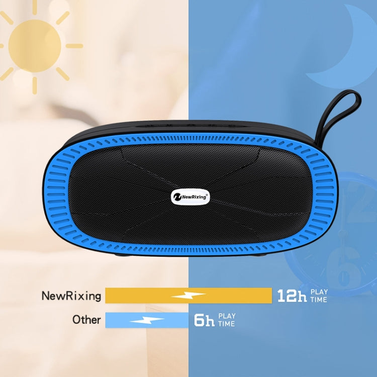 New Rixing NR4022 Portable Stereo Surround Soundbar Bluetooth Speaker with Microphone, Support TF Card FM(Yellow) - Desktop Speaker by NewRixing | Online Shopping South Africa | PMC Jewellery | Buy Now Pay Later Mobicred