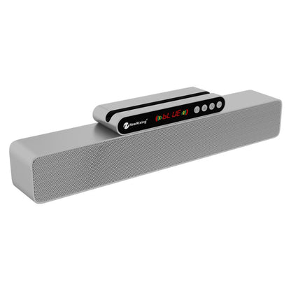 Newrixing NR-5017 LED Bluetooth Portable Speaker TWS Connection Loudspeaker Sound System 10W Stereo Surround Speaker(Silver) - Desktop Speaker by NewRixing | Online Shopping South Africa | PMC Jewellery | Buy Now Pay Later Mobicred