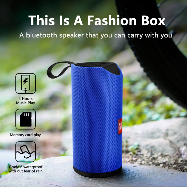 T&G TG113 Portable Bluetooth Speakers Waterproof Stereo Outdoor Loudspeaker MP3 Bass Sound Box with FM Radio(Blue) - Desktop Speaker by T&G | Online Shopping South Africa | PMC Jewellery | Buy Now Pay Later Mobicred