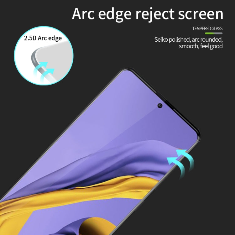For Galaxy A71 MOFI 9H 2.5D Full Screen Tempered Glass Film(Black) - Galaxy Tempered Glass by MOFI | Online Shopping South Africa | PMC Jewellery