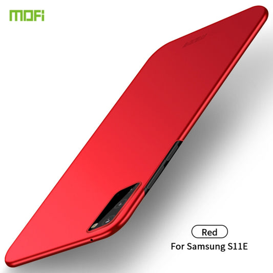 For Galaxy S20 MOFI Frosted PC Ultra-thin Hard Case(Red) - Galaxy Phone Cases by MOFI | Online Shopping South Africa | PMC Jewellery