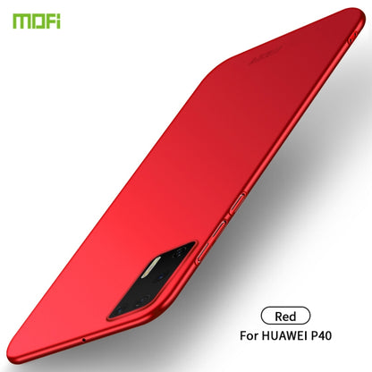 For Huawei P40 MOFI Frosted PC Ultra-thin Hard Case(Red) - Huawei Cases by MOFI | Online Shopping South Africa | PMC Jewellery