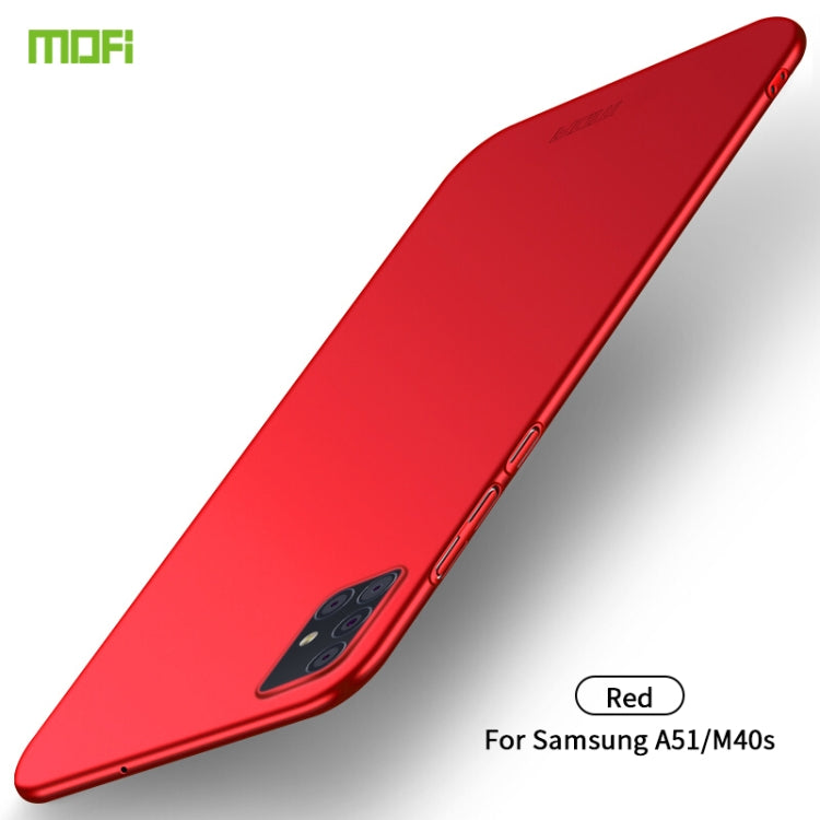 For Galaxy A51 MOFI Frosted PC Ultra-thin Hard Case(Red) - Galaxy Phone Cases by MOFI | Online Shopping South Africa | PMC TechLife | Buy Now Pay Later Mobicred