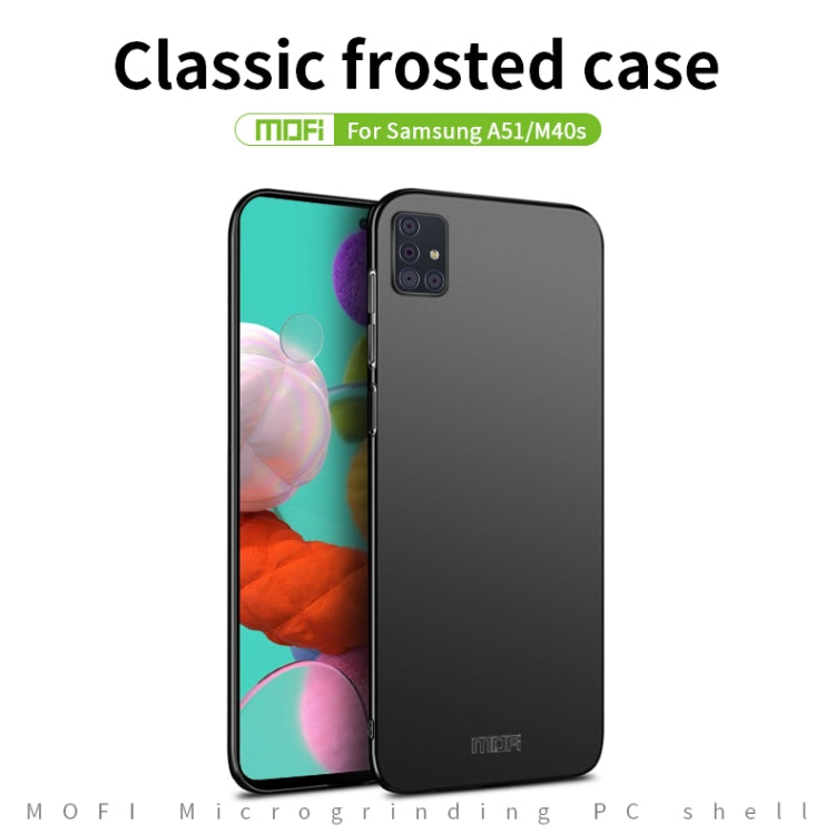 For Galaxy A51 MOFI Frosted PC Ultra-thin Hard Case(Red) - Galaxy Phone Cases by MOFI | Online Shopping South Africa | PMC Jewellery
