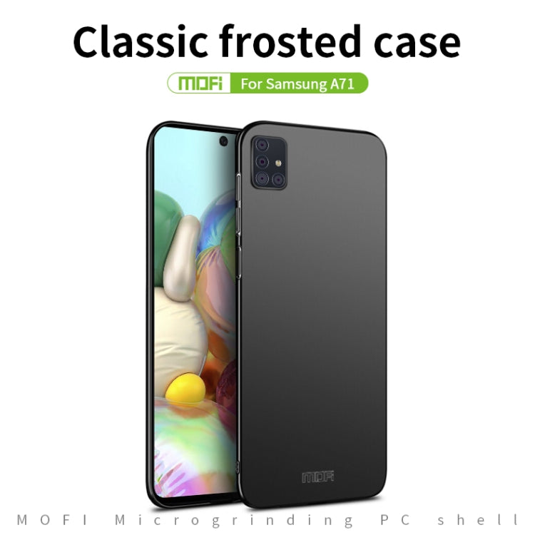 For Galaxy A71 MOFI Frosted PC Ultra-thin Hard Case(Blue) - Galaxy Phone Cases by MOFI | Online Shopping South Africa | PMC Jewellery