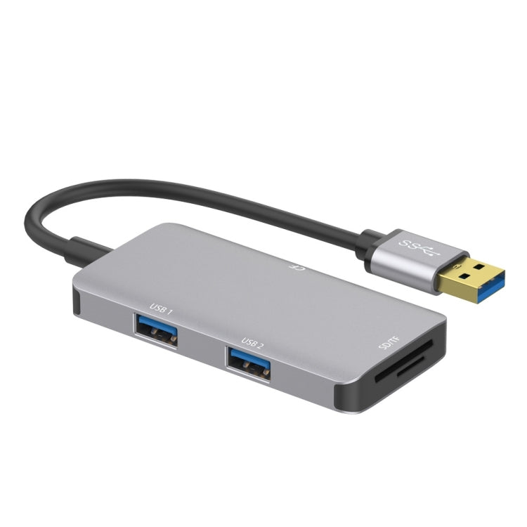 Onten 8107 USB3.0 HUB with CF SD TF Card Reader - USB 3.0 HUB by Onten | Online Shopping South Africa | PMC Jewellery | Buy Now Pay Later Mobicred