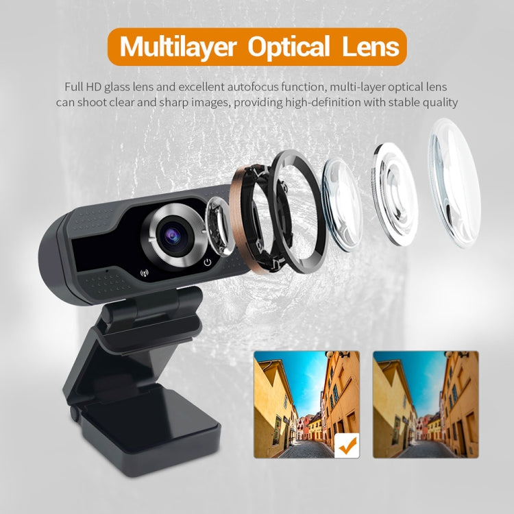 HD 1080P Webcam Built-in Microphone Smart Web Camera USB Streaming Beauty Live Camera for Computer Android TV - HD Camera by PMC Jewellery | Online Shopping South Africa | PMC Jewellery | Buy Now Pay Later Mobicred