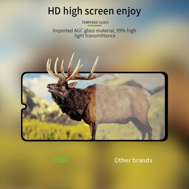 For Galaxy A41 MOFI 9H 2.5D Full Screen Tempered Glass Film(Black) - Galaxy Tempered Glass by MOFI | Online Shopping South Africa | PMC TechLife | Buy Now Pay Later Mobicred
