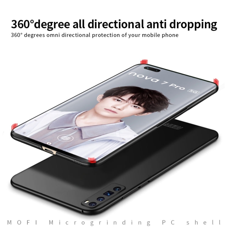 For Huawei Nova 7 Pro MOFI Frosted PC Ultra-thin Hard Case(Blue) - Huawei Cases by MOFI | Online Shopping South Africa | PMC TechLife | Buy Now Pay Later Mobicred