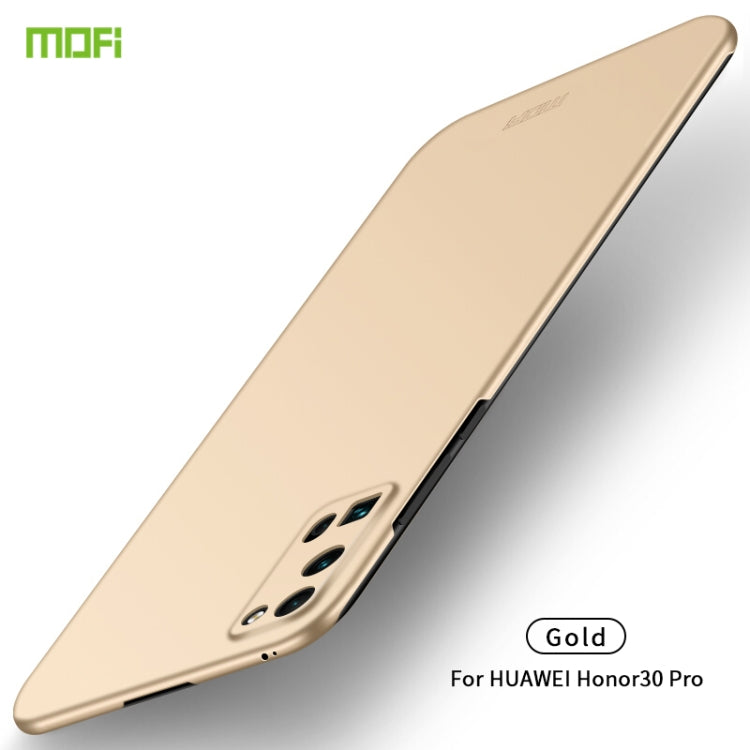 For Huawei Honor 30 Pro MOFI Frosted PC Ultra-thin Hard Case(Gold) - Honor Cases by MOFI | Online Shopping South Africa | PMC TechLife | Buy Now Pay Later Mobicred