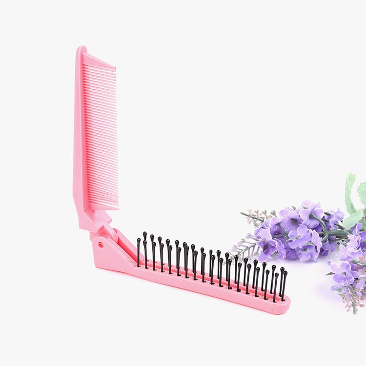 Portable Travel Folding Comb Anti-static Massage Comb(Pink) - free shipping - PMC TechLife - Order now!