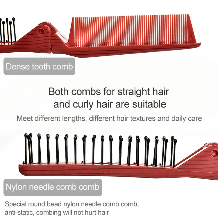 Portable Travel Folding Comb Anti-static Massage Comb(Pink) - free shipping - PMC TechLife - Order now!