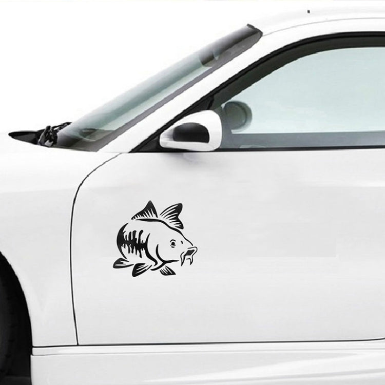 20 PCS Carp Fish Shape Window Car Sticker Reflective Car Styling Decoration(Black) - Decorative Sticker by PMC Jewellery | Online Shopping South Africa | PMC Jewellery | Buy Now Pay Later Mobicred