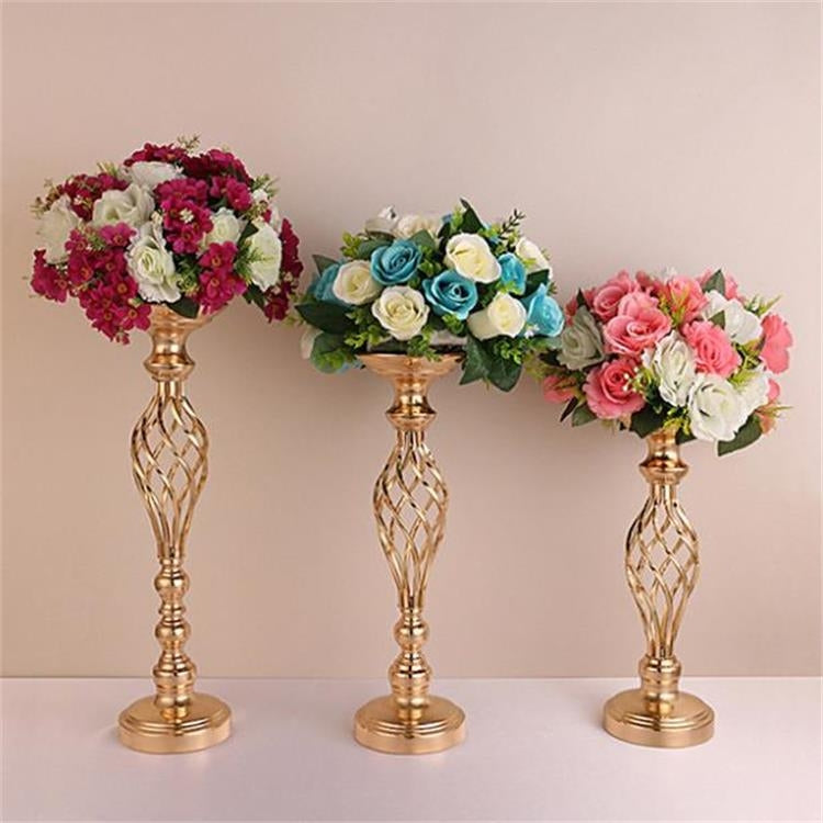 Gold Plated Wrought Iron Candlestick Window Wedding Props Decoration, Size:54cm - Candles & Candle Holders by PMC Jewellery | Online Shopping South Africa | PMC Jewellery