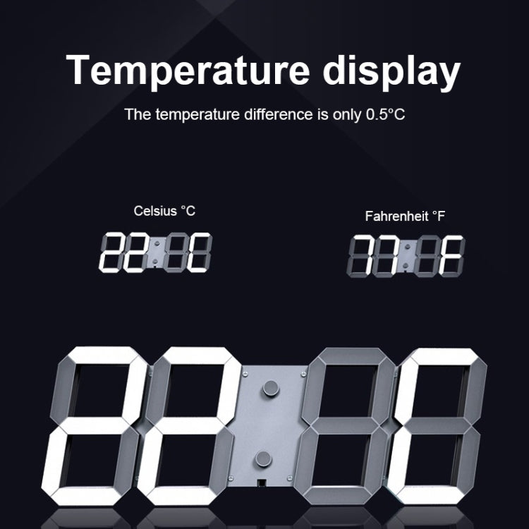 LED Digital Clock Living Room Wall Clock Creative WIFI Clock US Plug, Style:4 Bit WIFI, Color:Hollow Red - Wall Clock by PMc TechLife | Online Shopping South Africa | PMc TechLife | Buy Now Pay Later Mobicred