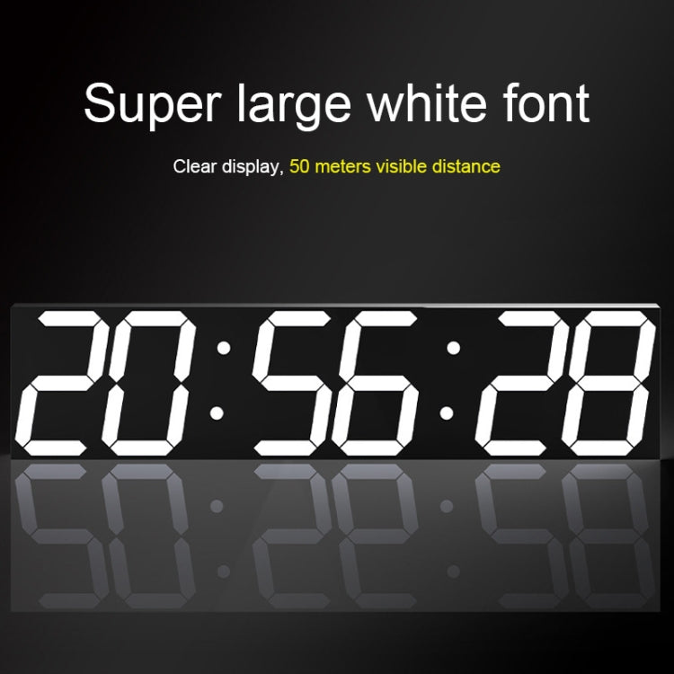 Multifunctional LED Wall Clock Creative Digital Clock, Style:Hollow Remote Control(Blue Font) - Wall Clock by PMc TechLife | Online Shopping South Africa | PMc TechLife | Buy Now Pay Later Mobicred