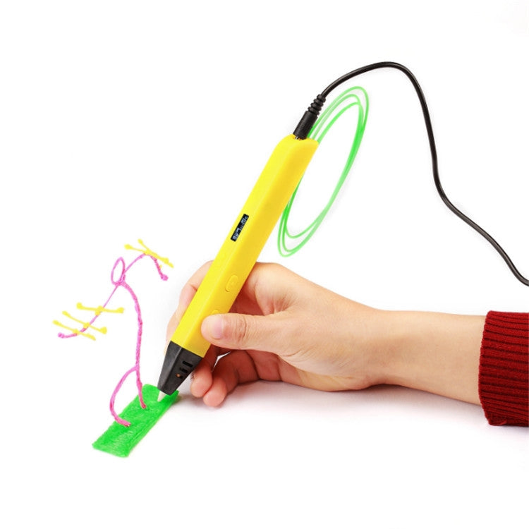 RP800A Childrens Educational Toys 3D Printing Pen, Plug Type:EU Plug(Yellow) - 3D Printer by PMC Jewellery | Online Shopping South Africa | PMC Jewellery | Buy Now Pay Later Mobicred