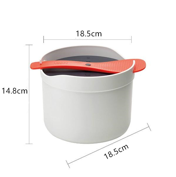 Kitchenware Microwave Oven Utensils Rrice Cooker Heating Steamer Pot Steamed Rice Box(Bright Orange) - Cooking Tools by PMC TechLife | Online Shopping South Africa | PMC TechLife | Buy Now Pay Later Mobicred