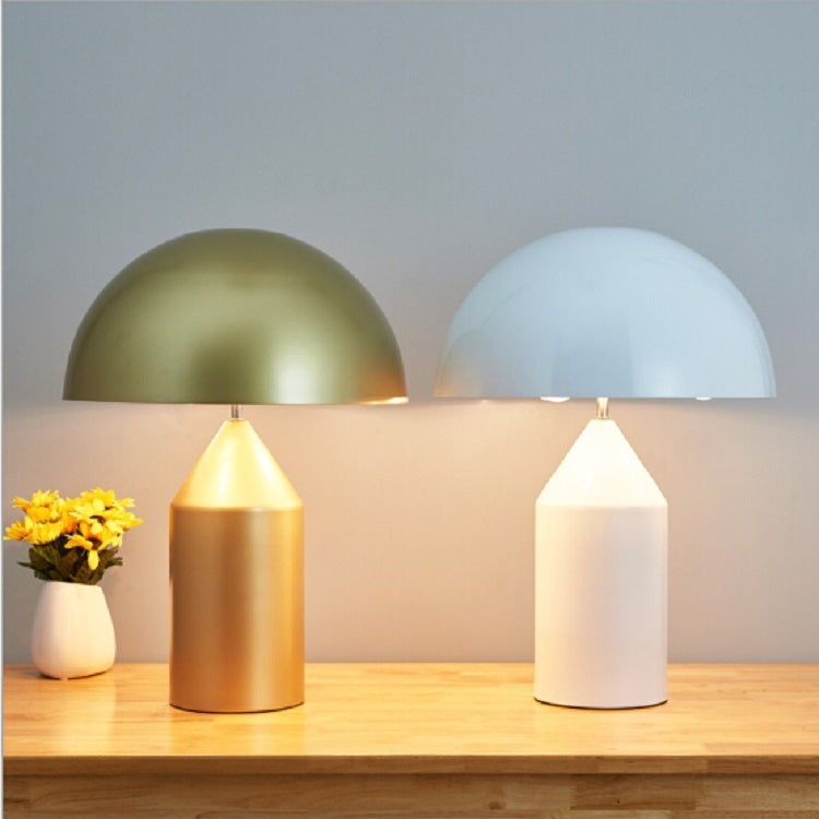 White 220V  E14 LED Metal Mushroom Table Lamp Bedroom Decorative Table Lamp, Size:L - Bedside Light by PMC TechLife | Online Shopping South Africa | PMC TechLife