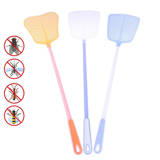 Household Plastic Long Handle Fly Swatter Mosquito Swatter, Random Color Delivery - Fly Swatter by PMC Jewellery | Online Shopping South Africa | PMC Jewellery | Buy Now Pay Later Mobicred