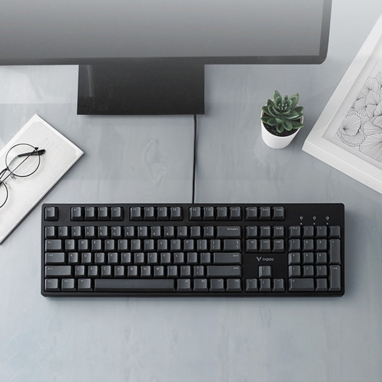 Rapoo V860 Desktop Wired Gaming Mechanical Keyboard, Specifications:61 Keys(Green Shaft) - free shipping - PMC Jewellery - Order now!