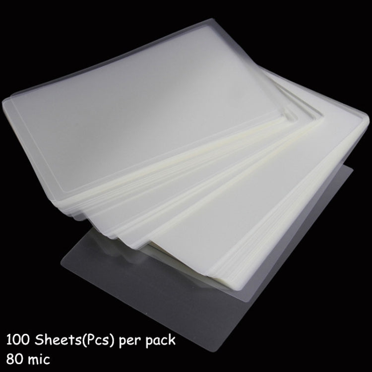 100pcs / Pack 3 Inch 80mic Thickness Clear Laminating Film Plastic film - Arts & Crafts by PMC Jewellery | Online Shopping South Africa | PMC Jewellery