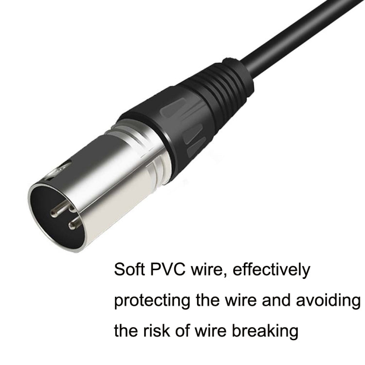 6.35mm Caron Male To XLR 2pin Balance Microphone Audio Cable Mixer Line, Size:30m - Microphone Audio Cable & Connector by PMC Jewellery | Online Shopping South Africa | PMC Jewellery | Buy Now Pay Later Mobicred