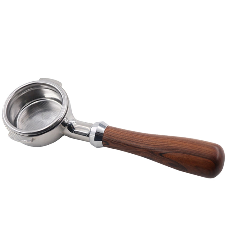 Stainless Steel Coffee Machine Filter Bracket Coffee Bottomless Wooden Handle - free shipping - PMC TechLife - Order now!