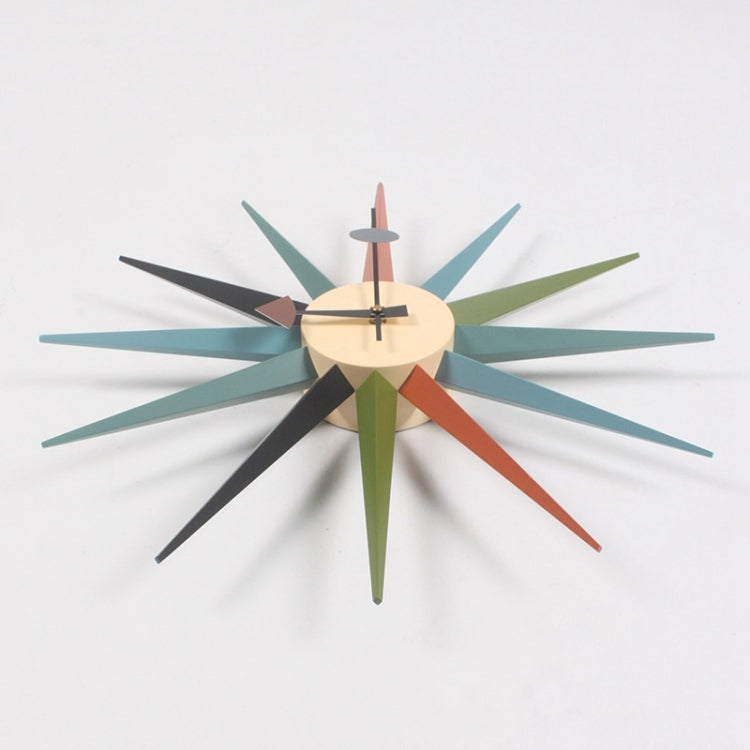 Simple Modern Sun Clock Creative Home Accessories Wall Clock(Red Pole) - Wall Clock by PMC TechLife | Online Shopping South Africa | PMC TechLife