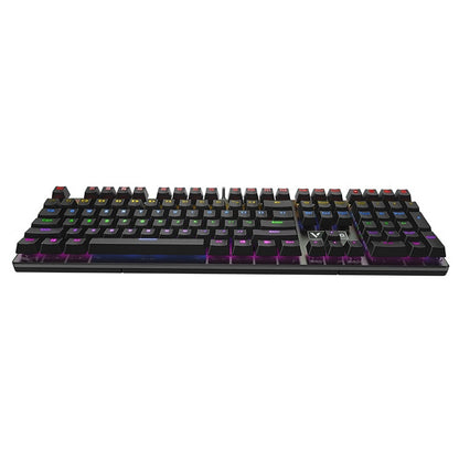 Rapoo V700S 104 Keys Mixed Color Backlight USB Wired Game Computer Without Punching Mechanical Keyboard(Black Shaft) - Wired Keyboard by Rapoo | Online Shopping South Africa | PMC Jewellery | Buy Now Pay Later Mobicred