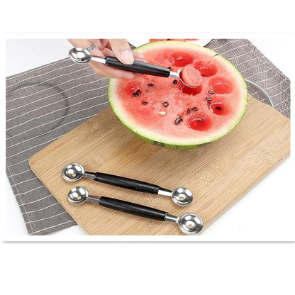 Household Stainless Steel Double Head Fruit Digging Spoon - Gadgets by PMC Jewellery | Online Shopping South Africa | PMC Jewellery