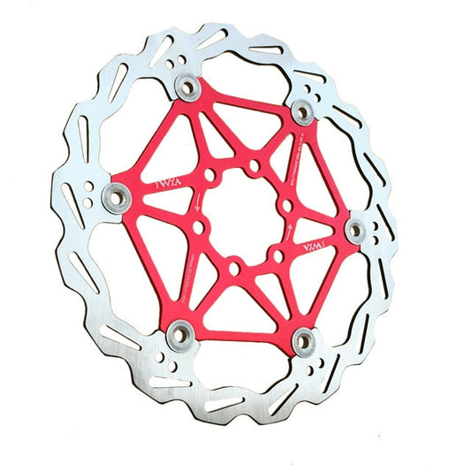 VXM Bicycle Mountain Bike Floating Brake Disc Brake 160mm(Red) - Bicycle Brake Parts by VXM | Online Shopping South Africa | PMC Jewellery