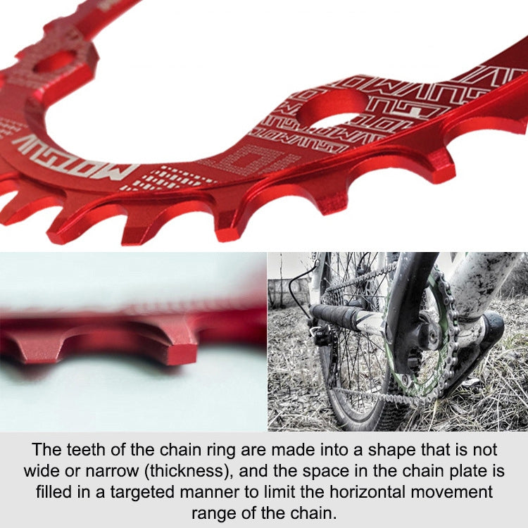 MOTSUV Narrow Wide Chainring MTB  Bicycle 104BCD Tooth Plate Parts(Yellow) - free shipping - PMC TechLife - Order now!
