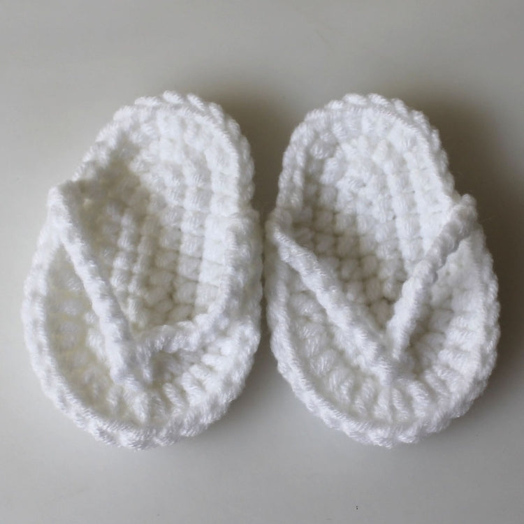 Newborn Babies Photography Props Mini Crocheted Small Slippers, Size:  Newborn Size( White) - Baby Shoes by PMC Jewellery | Online Shopping South Africa | PMC Jewellery | Buy Now Pay Later Mobicred