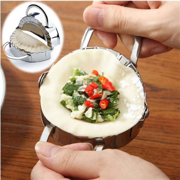 Stainless Steel Dumpling Maker Dough Cutter Dumpling Mould Kitchen Accessories Pastry Tools, Specification:Small 7.7cm with White Box - Food Molds by PMC TechLife | Online Shopping South Africa | PMC TechLife