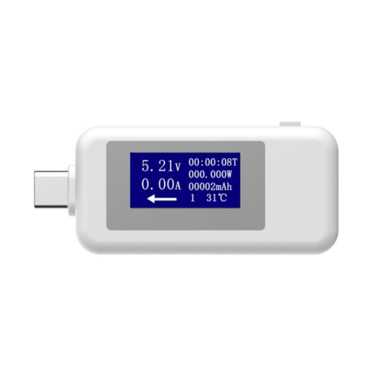 KEWEISI Multi-function Type-C / USB-C Tester Charger Detector Digital Voltmeter Ammeter Voltage Meters(White) - Current & Voltage Tester by PMC Jewellery | Online Shopping South Africa | PMC Jewellery