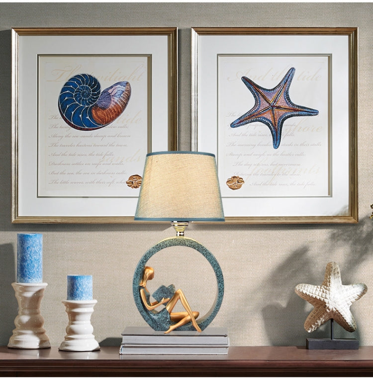 Modern Bedside Reading Statue Base Lamp Home Decoration, Light color:Dimming Switch 3W Yellow Light Bulb - Bedside Light by PMc TechLife | Online Shopping South Africa | PMc TechLife | Buy Now Pay Later Mobicred