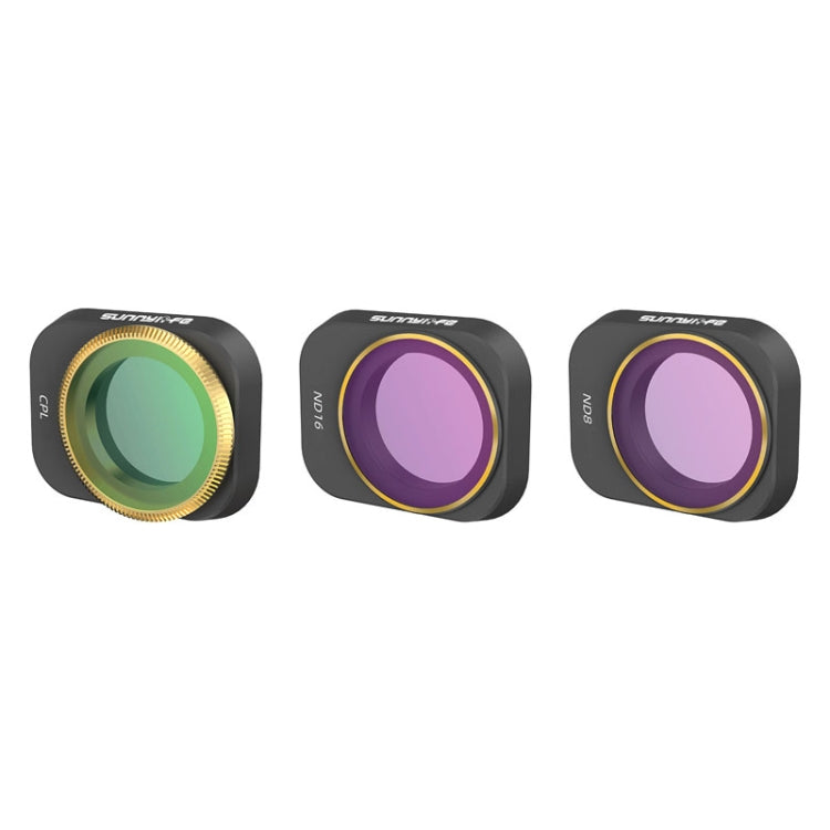 3 PCS / Set CPL+ND8+ND16 Sunnylife MM3-FI411 For Mini 3 Pro Adjustable Filter - Mavic Lens Filter by Sunnylife | Online Shopping South Africa | PMC Jewellery | Buy Now Pay Later Mobicred