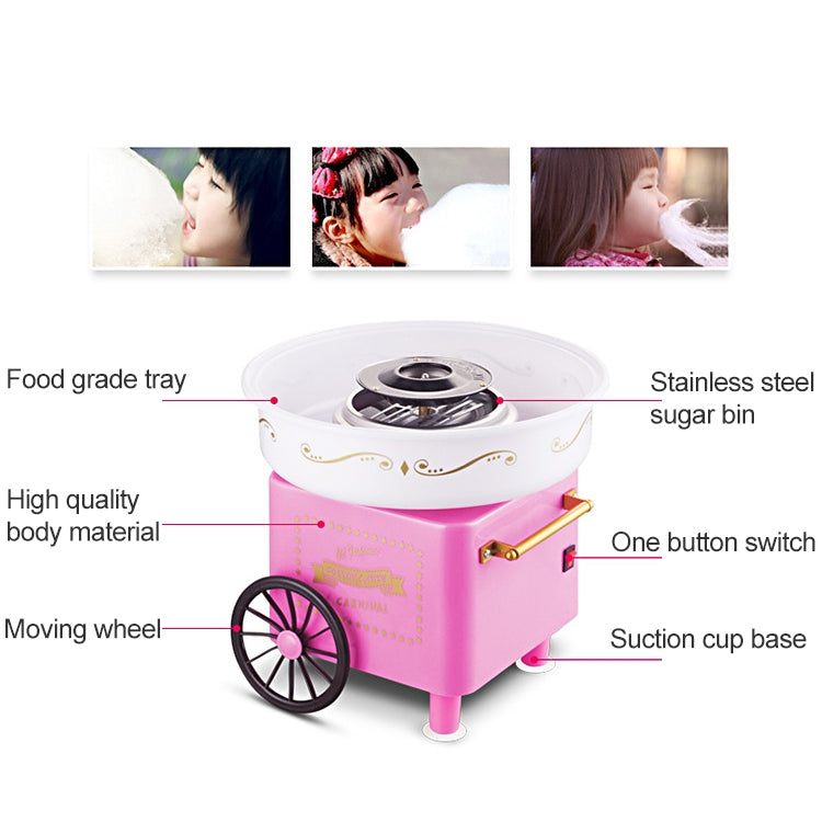 Retro Trolley Mini Cotton Candy Machine, Specification:Australian Regulations 220 V(Red) - free shipping - PMC TechLife - Order now!