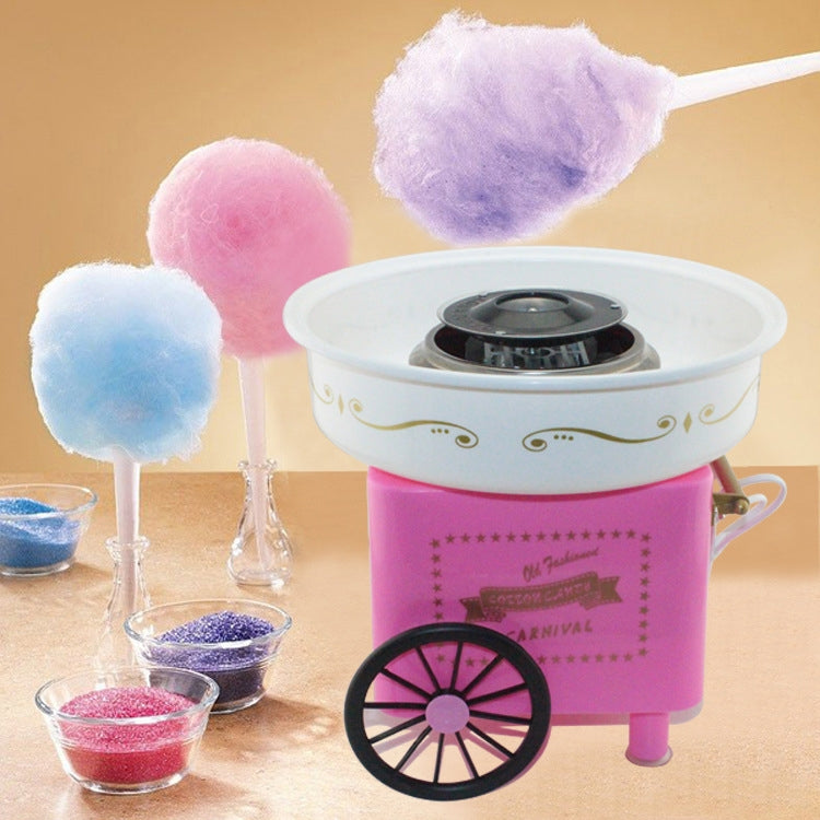 Retro Trolley Mini Cotton Candy Machine, Specification:British Regulations 220 V(Pink) - free shipping - PMC TechLife - Order now!