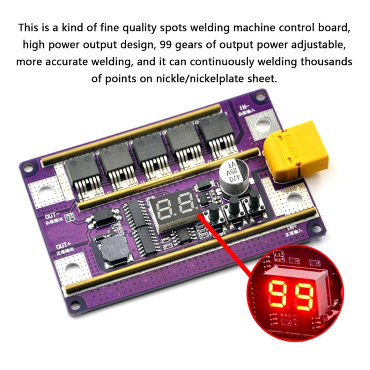 Start Treasure Version 12V Digital Display DIY Battery Spot Welding Machine Pen Control, Style:6 Square Pen With Case - Others by PMC TechLife | Online Shopping South Africa | PMC TechLife | Buy Now Pay Later Mobicred