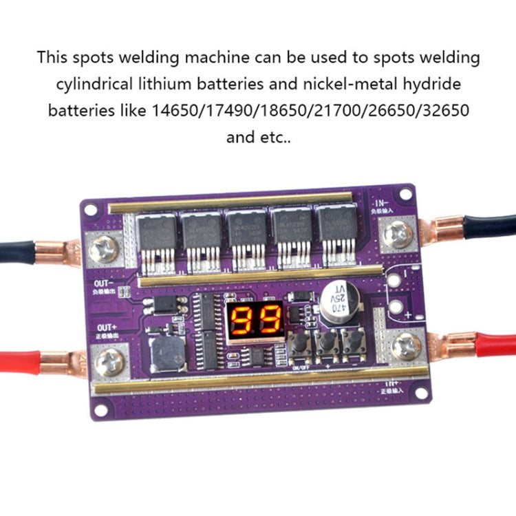 Lead-Acid Battery Version 12V Digital Display DIY Battery Spot Welding Machine Pen Control, Style:10 Square Pen With Case - Others by PMC TechLife | Online Shopping South Africa | PMC TechLife | Buy Now Pay Later Mobicred