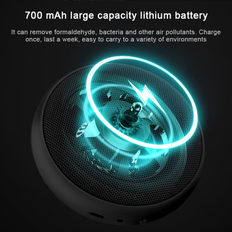 Portable Donut Electric Air Purifier Home Car Anion Ozone Deodorizer(White) - free shipping - PMC TechLife - Order now!