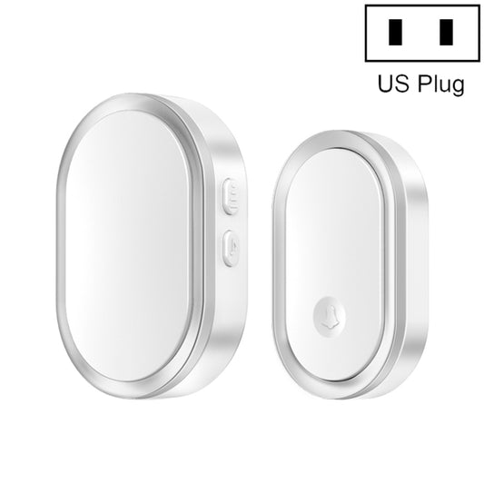 CACAZI A99 Home Smart Remote Control Doorbell Elderly Pager, Style:US Plug(Silver) - Wireless Doorbell by CACAZI | Online Shopping South Africa | PMC Jewellery | Buy Now Pay Later Mobicred