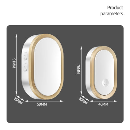 CACAZI A99 Home Smart Remote Control Doorbell Elderly Pager, Style:US Plug(White) - Wireless Doorbell by CACAZI | Online Shopping South Africa | PMC Jewellery | Buy Now Pay Later Mobicred