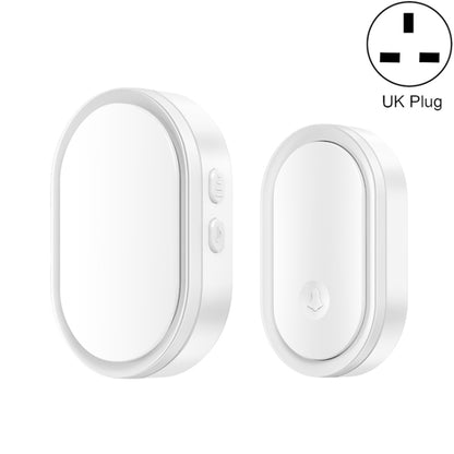 CACAZI A99 Home Smart Remote Control Doorbell Elderly Pager, Style:UK Plug(White) - Wireless Doorbell by CACAZI | Online Shopping South Africa | PMC Jewellery