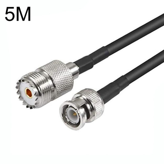 BNC Male To UHF Female RG58 Coaxial Adapter Cable, Cable Length:5m - Connectors by PMC Jewellery | Online Shopping South Africa | PMC Jewellery | Buy Now Pay Later Mobicred