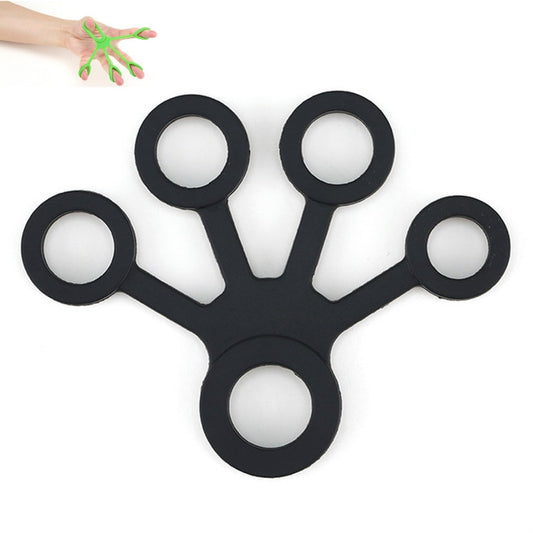 Silicone Finger Trainer Device Fan-shaped Pull Ring(Black) - Fitness Equipments by PMC Jewellery | Online Shopping South Africa | PMC Jewellery | Buy Now Pay Later Mobicred