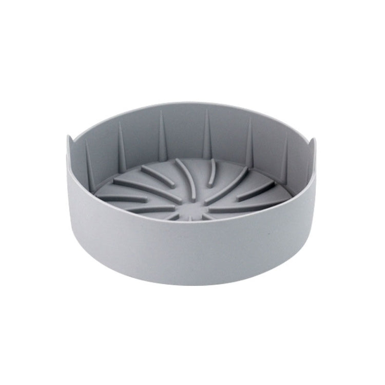 Air Fryer Silicone Grill Pan Accessories, Size: Round 19 cm(Gray) - Baking mat & Bakewares by PMc TechLife | Online Shopping South Africa | PMc TechLife | Buy Now Pay Later Mobicred