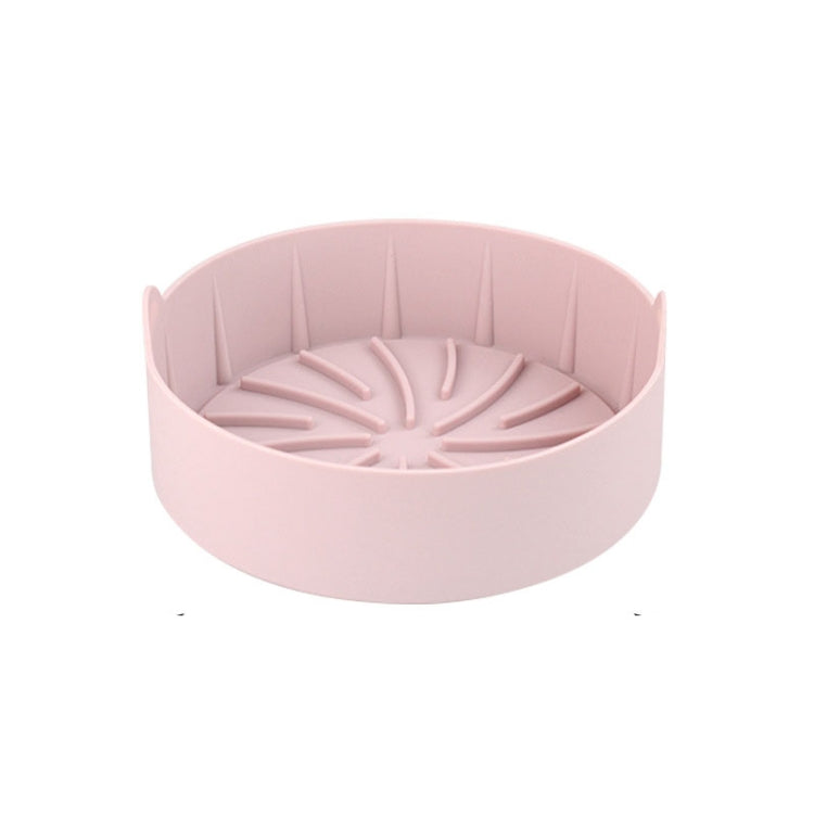Air Fryer Silicone Grill Pan Accessories, Size: Round 16 cm(Pink) - Baking mat & Bakewares by PMc TechLife | Online Shopping South Africa | PMc TechLife | Buy Now Pay Later Mobicred